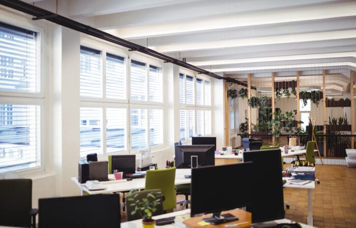 empty office workplace, office space empty, office